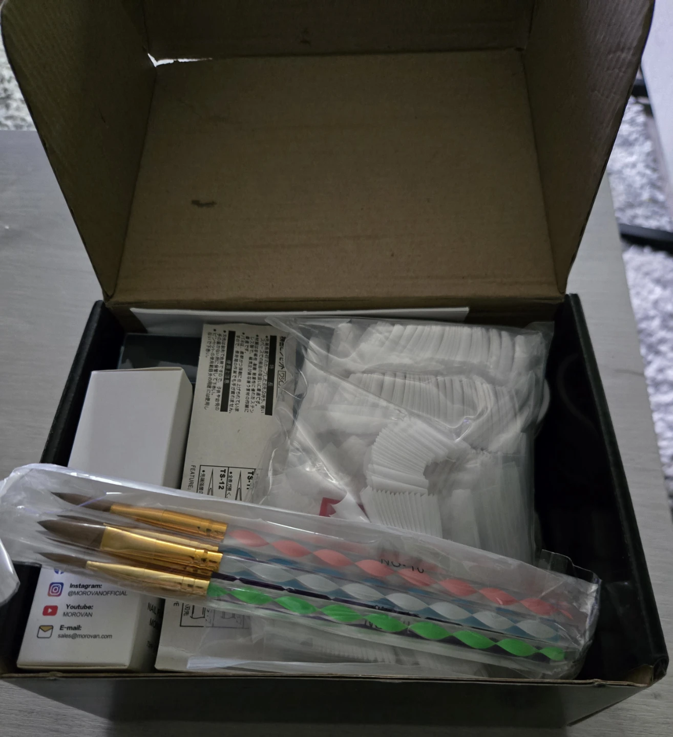 MOROVAN Professional Nail Art Kit - UV Gel, Glitters & Tools - photo 2