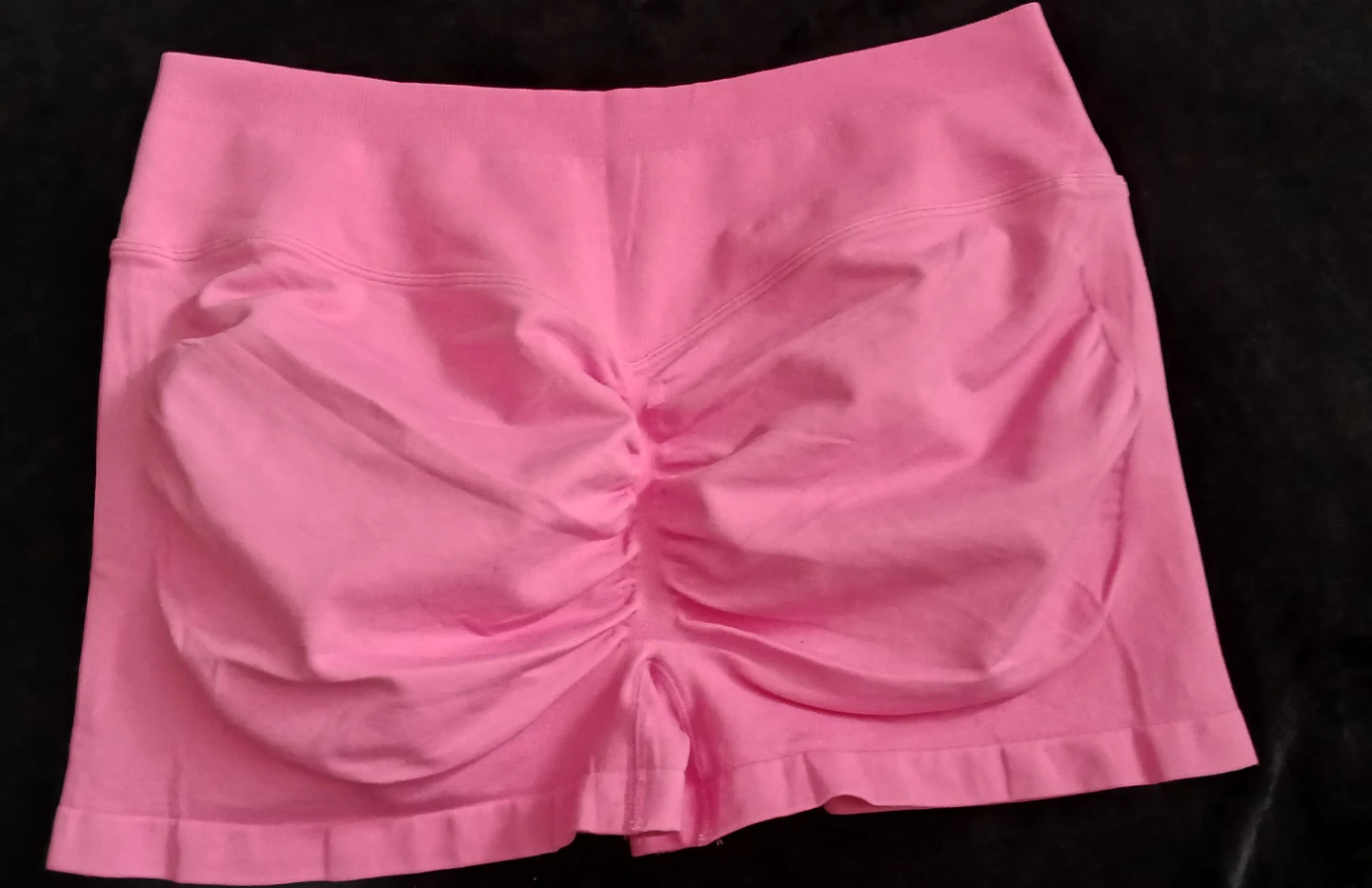 New Pink Ruched Athletic Shorts XL - photo 2