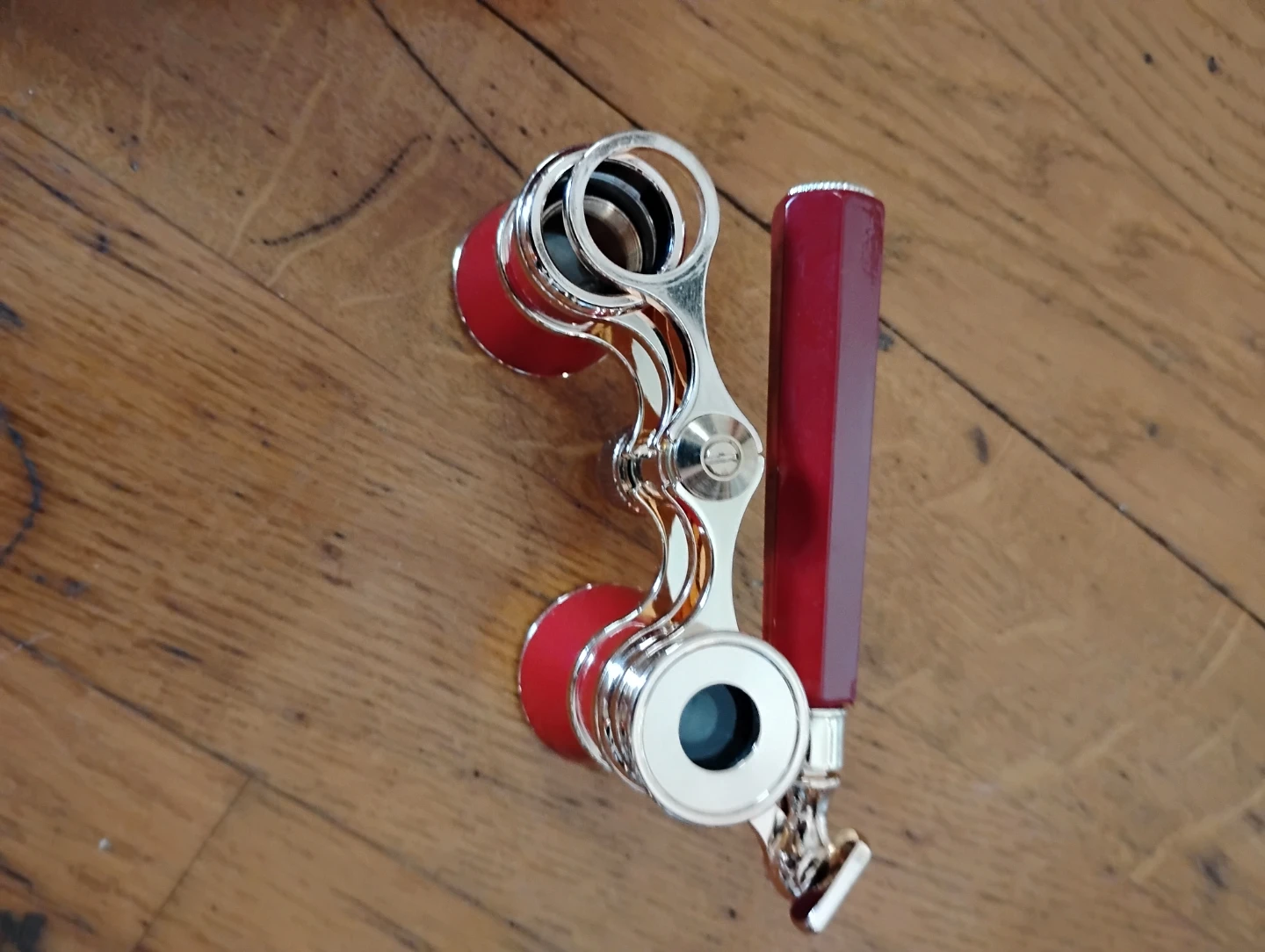 Opera Glasses with Red Handle
