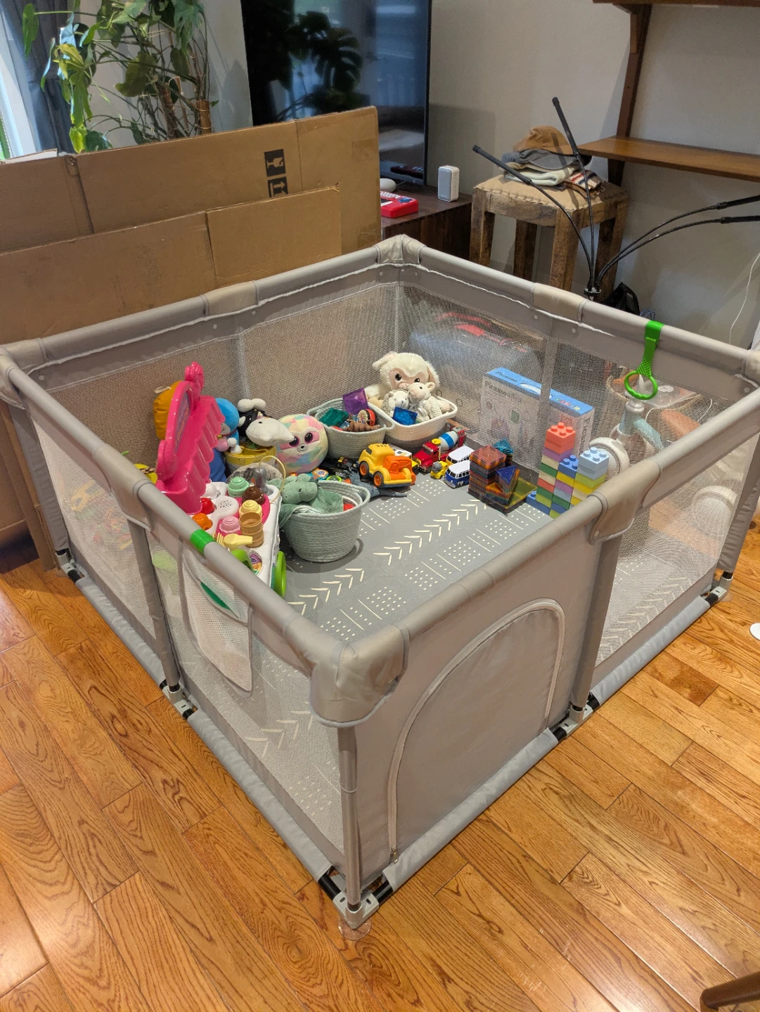 Baby Playpen - Grey 47x47inch