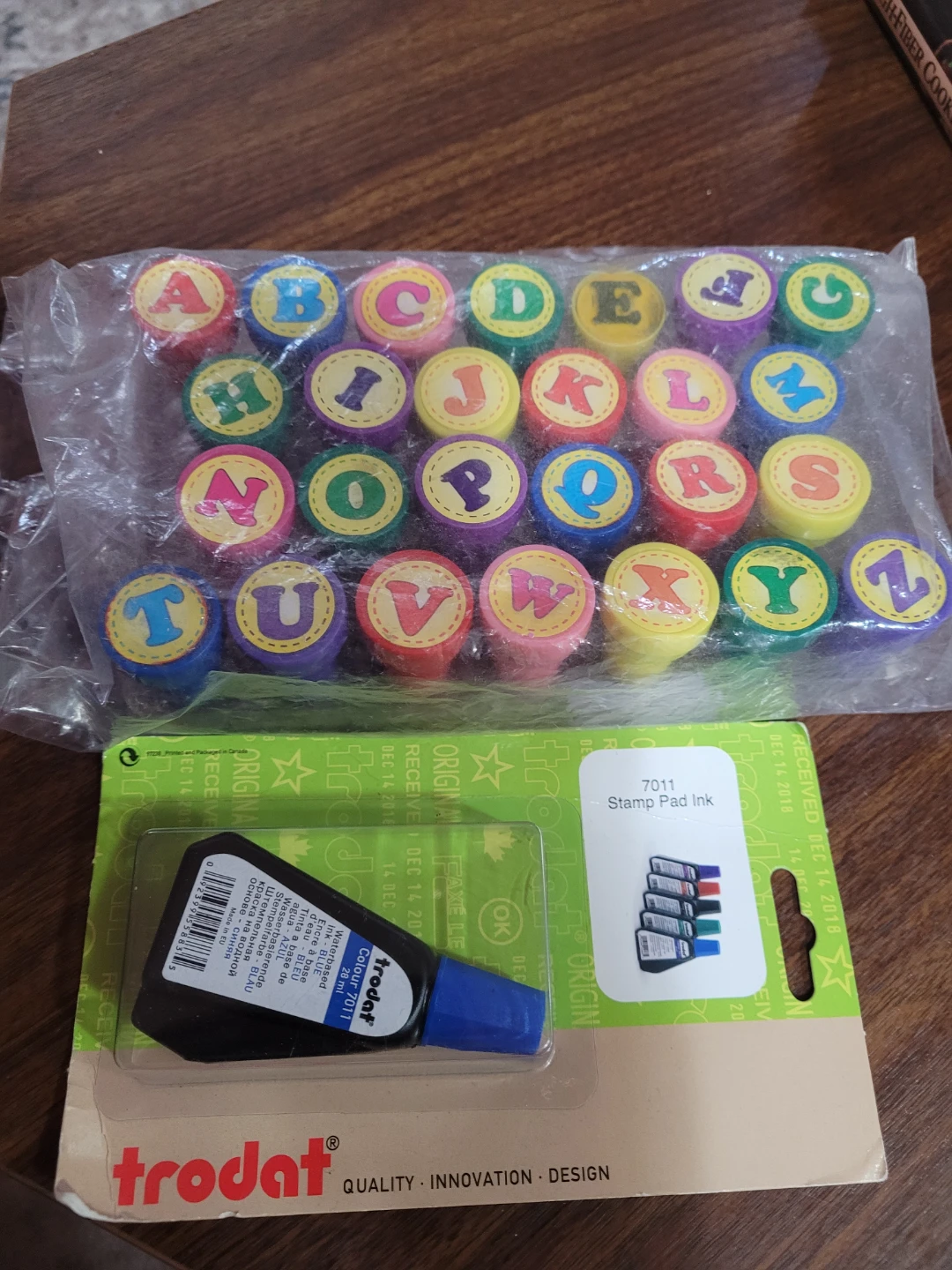 Trodat Alphabet Stamps and Ink Pad