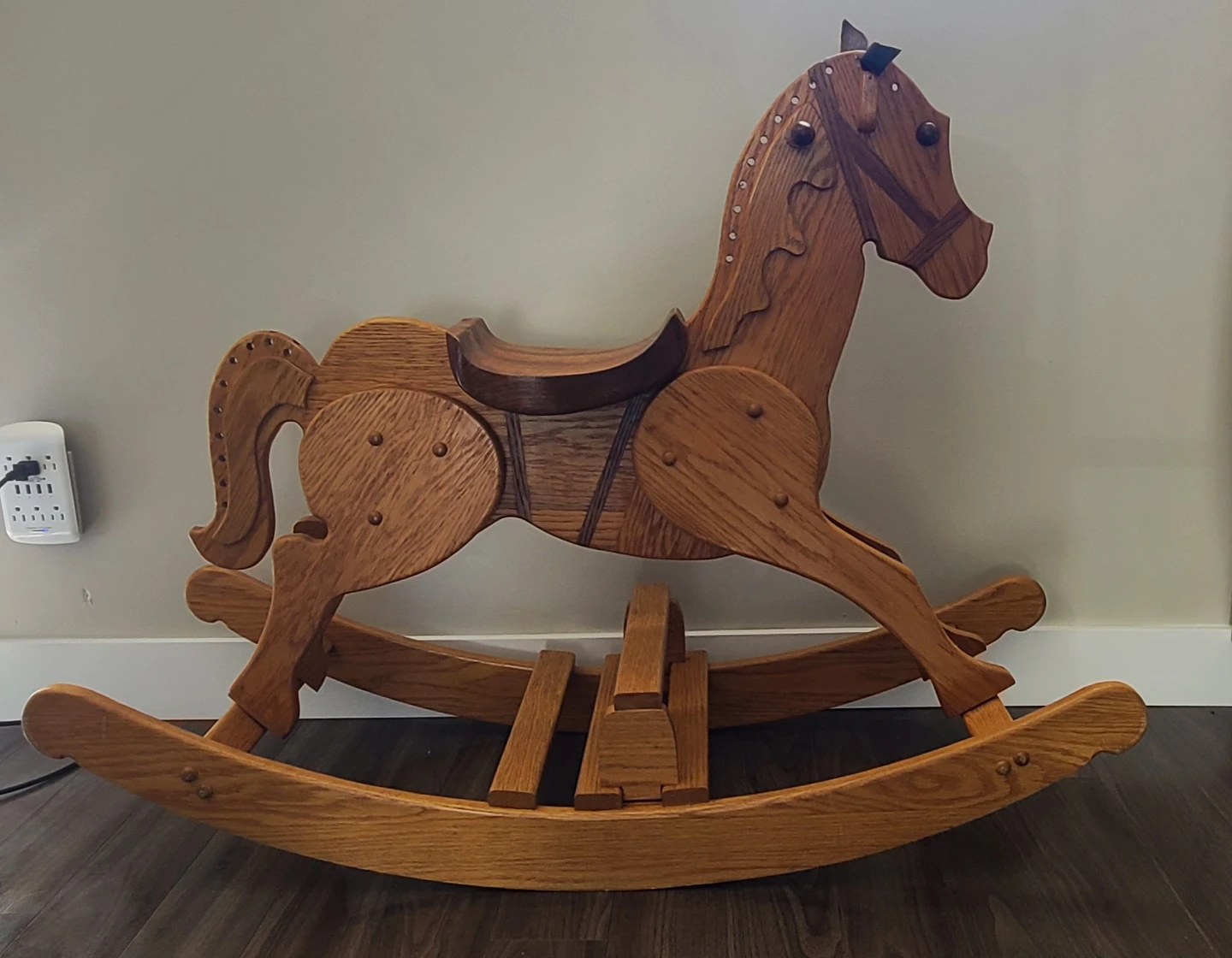 Wooden Rocking Horse Toy Hand Made - photo 2