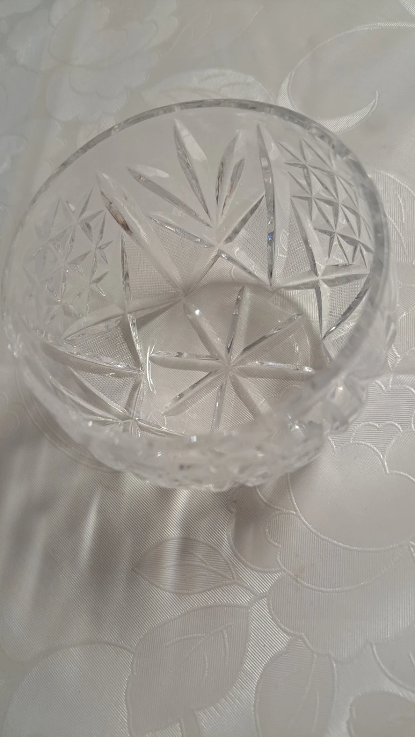 Crystal cut glass bowl - photo 2