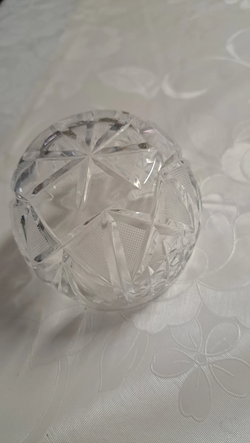 Crystal cut glass bowl - photo 3