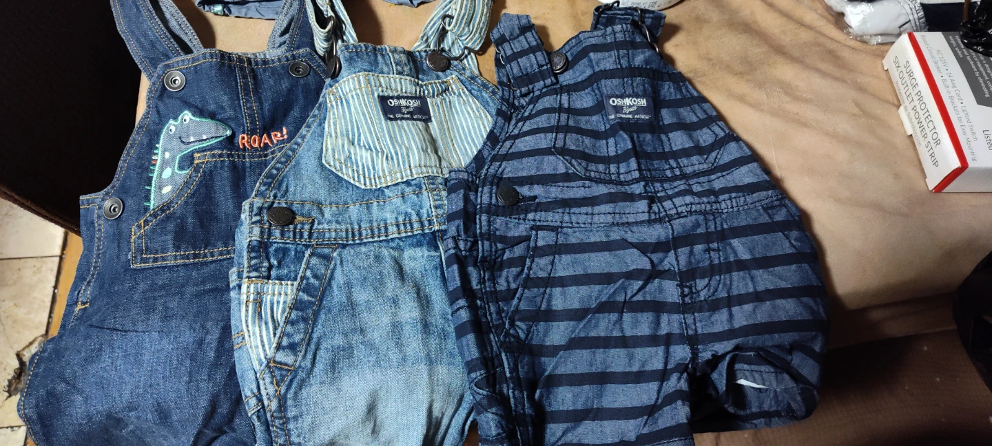 OshKosh B'gosh Baby Overalls (3 Pairs) 6 months
