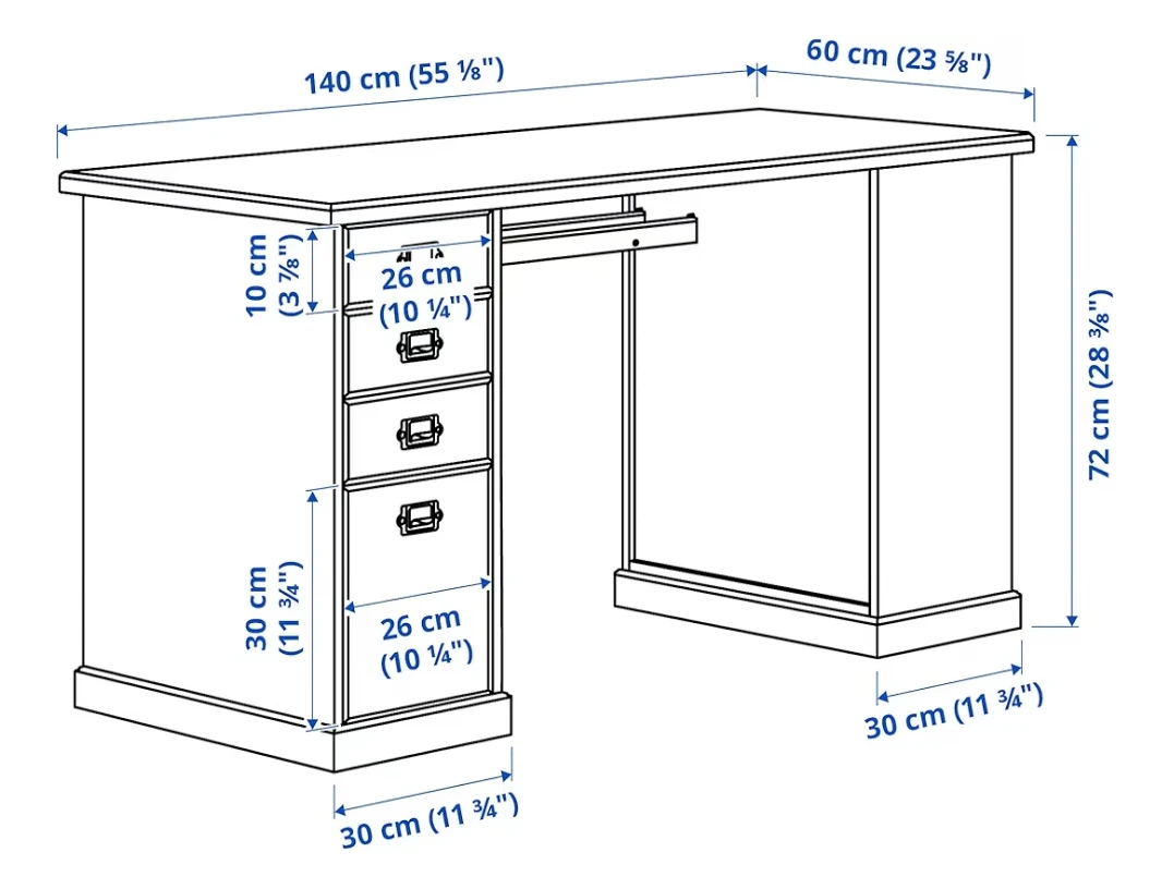 Desk with drawers - photo 2