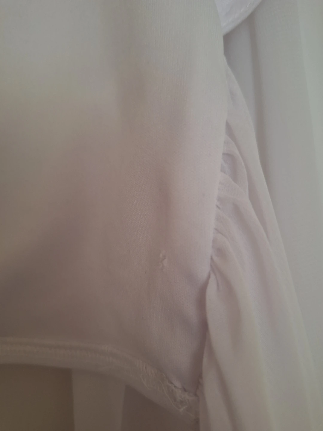 Akira White Sheer Sleeve Blouse - photo 5