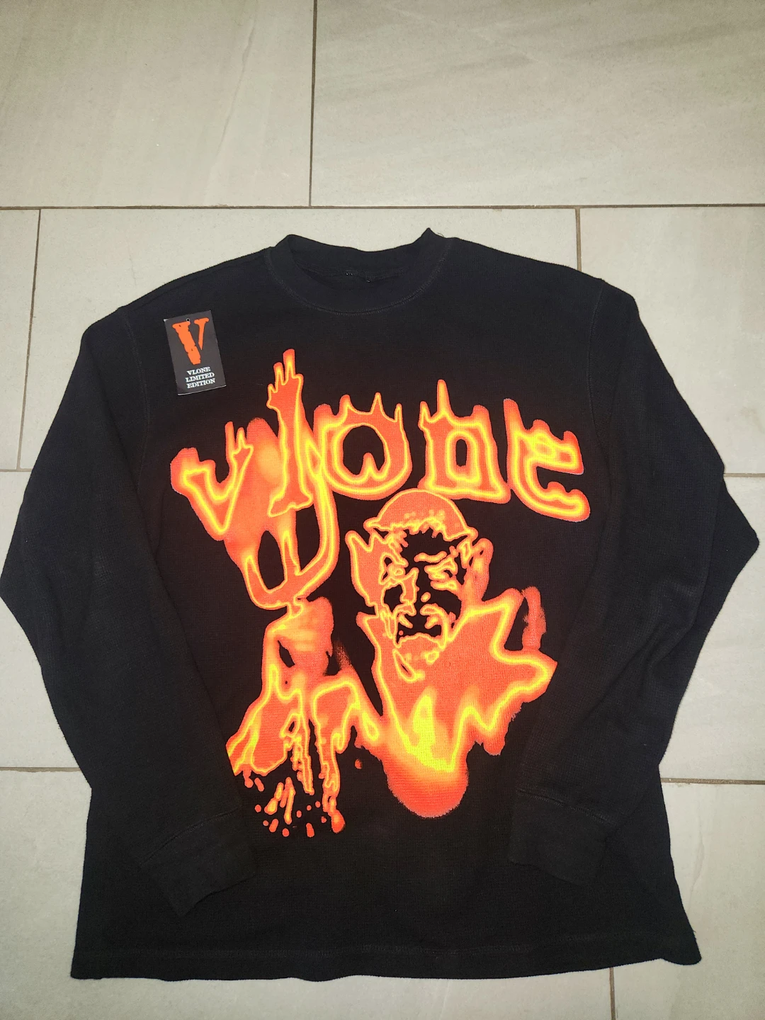 VLONE Limited Edition Long Sleeve Shirt - Black, Medium