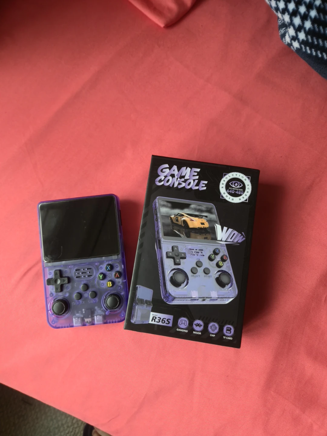 R36S Handheld Game Console - Purple