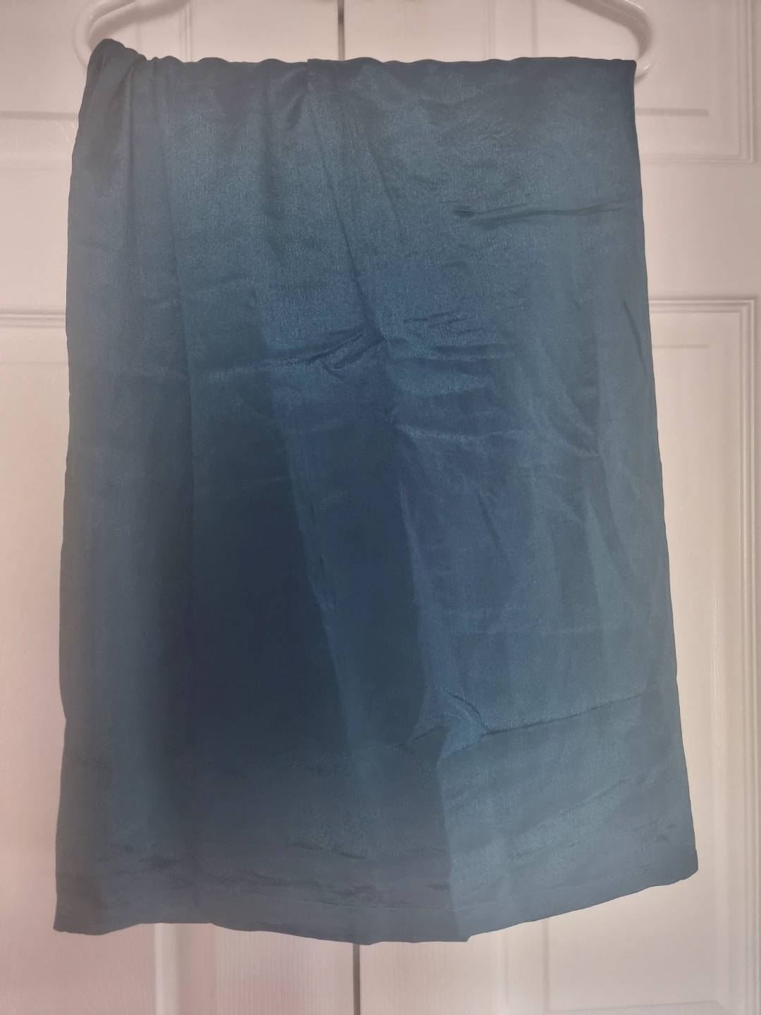 Teal Embroidered Kurti with Pants and Scarf - photo 2