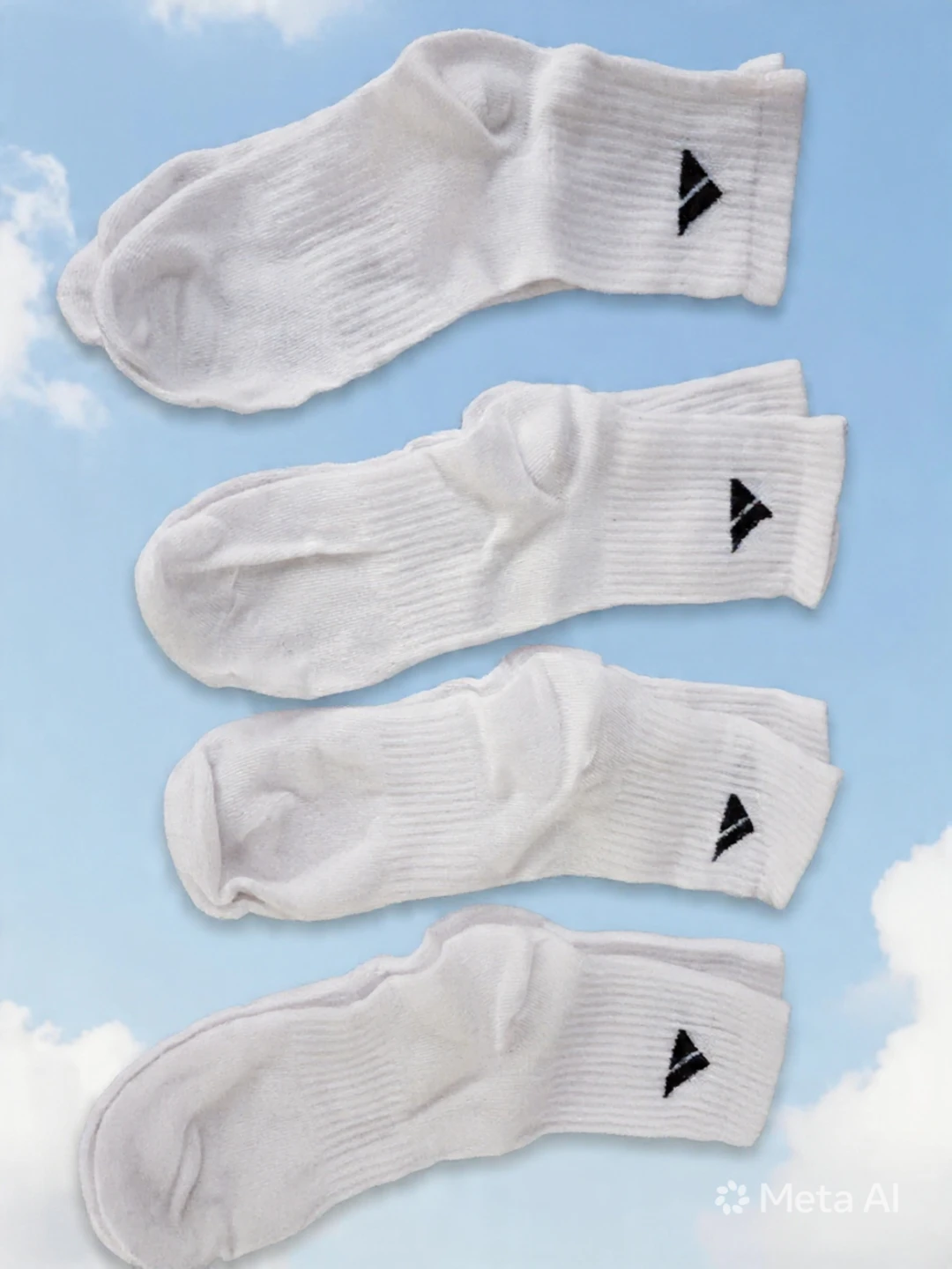 White Athletic Socks - Pack of 4