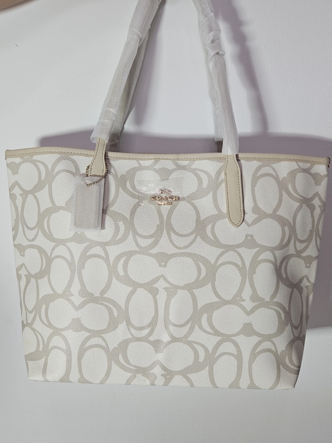 Coach Sktech Sig Laurl Shb Tote - Ivory