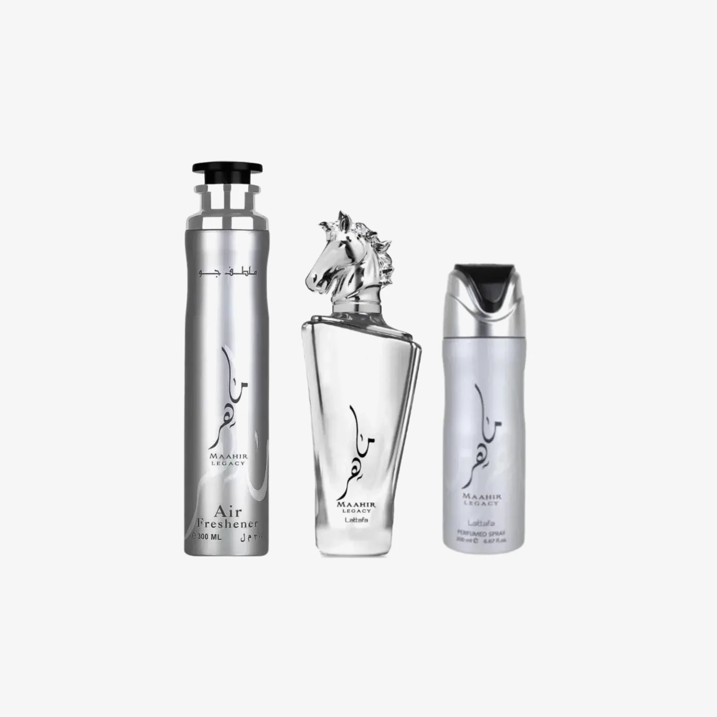 Lattafa Maahir Legacy EDP, Deo & AirFreshner Gift Set - photo 2