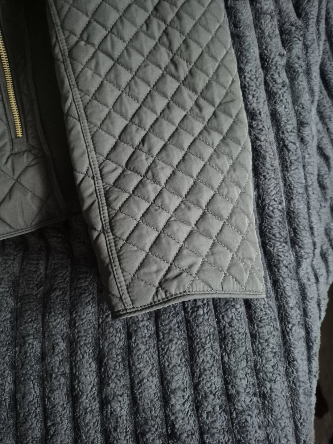 New York & Company Quilted Jacket - Black - Size L - photo 3
