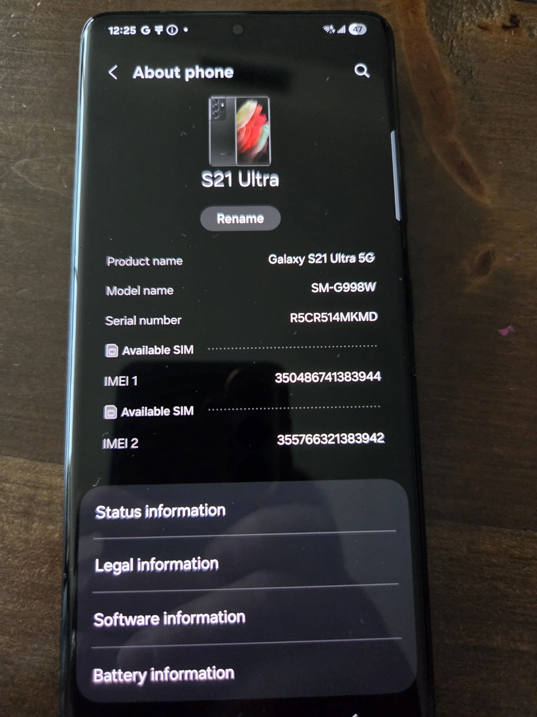 Samsung Galaxy S21 Ultra 5G Black 128GB - photo 3