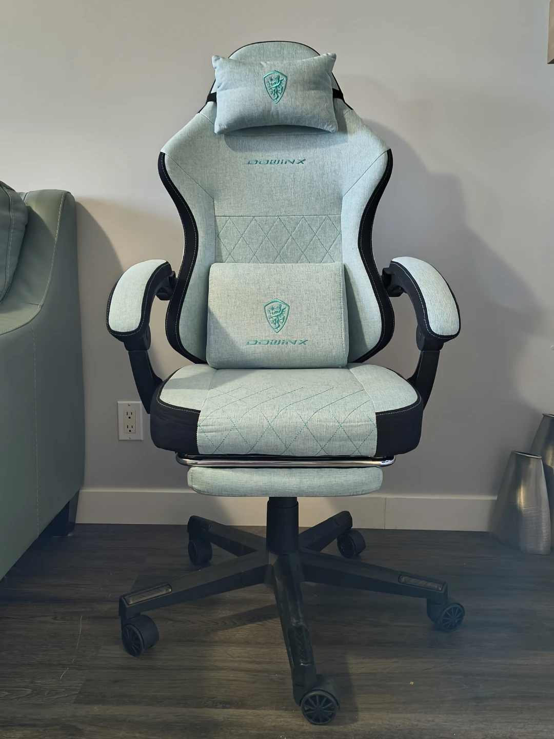 DOWINX Gaming Chair - Aqua Fabric - photo 2