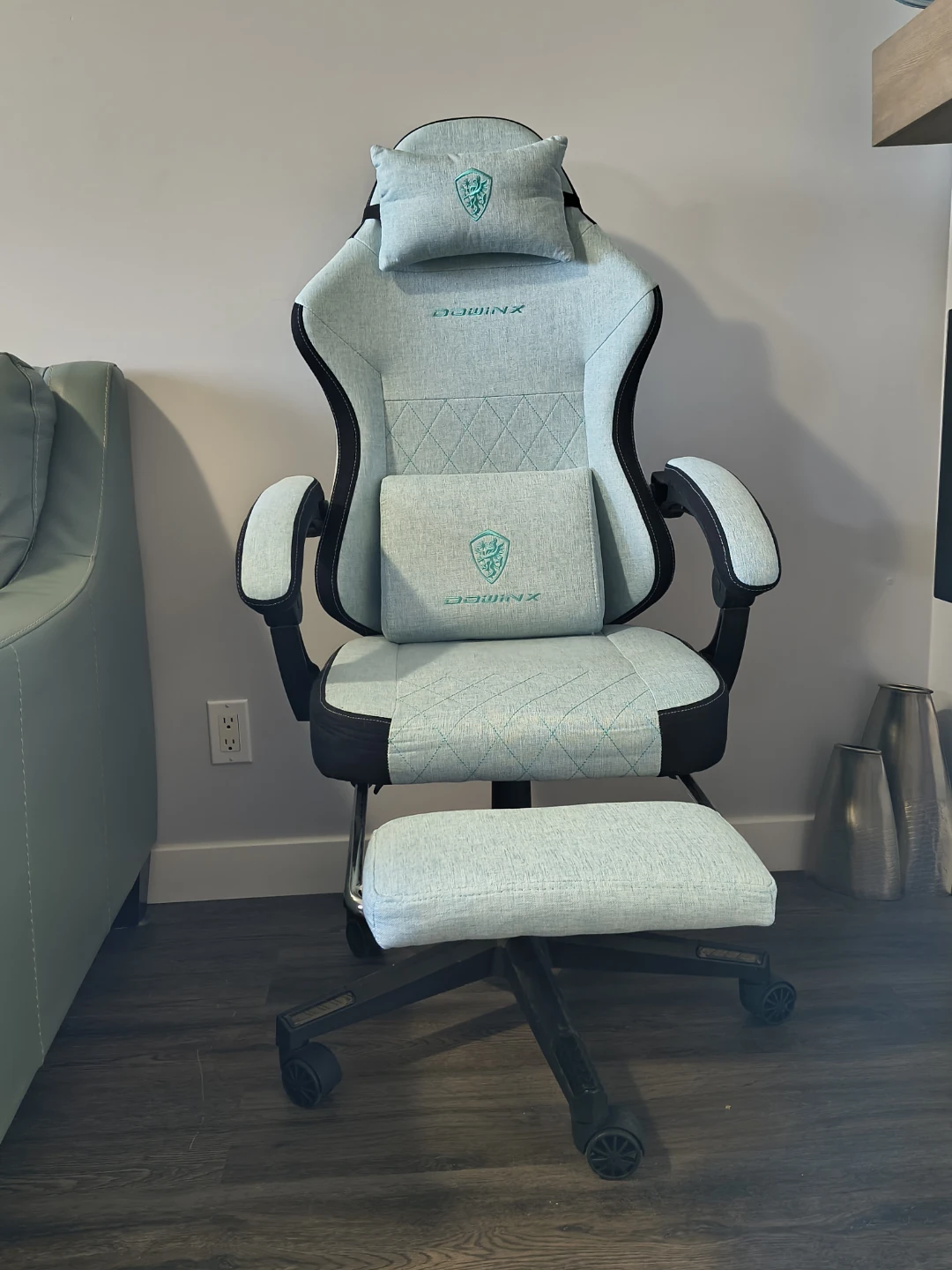 DOWINX Gaming Chair - Aqua Fabric - photo 3