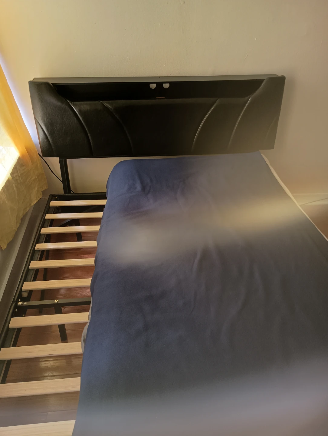 Rolanstar Full Size Bed Frame with Storage Headboard - photo 3