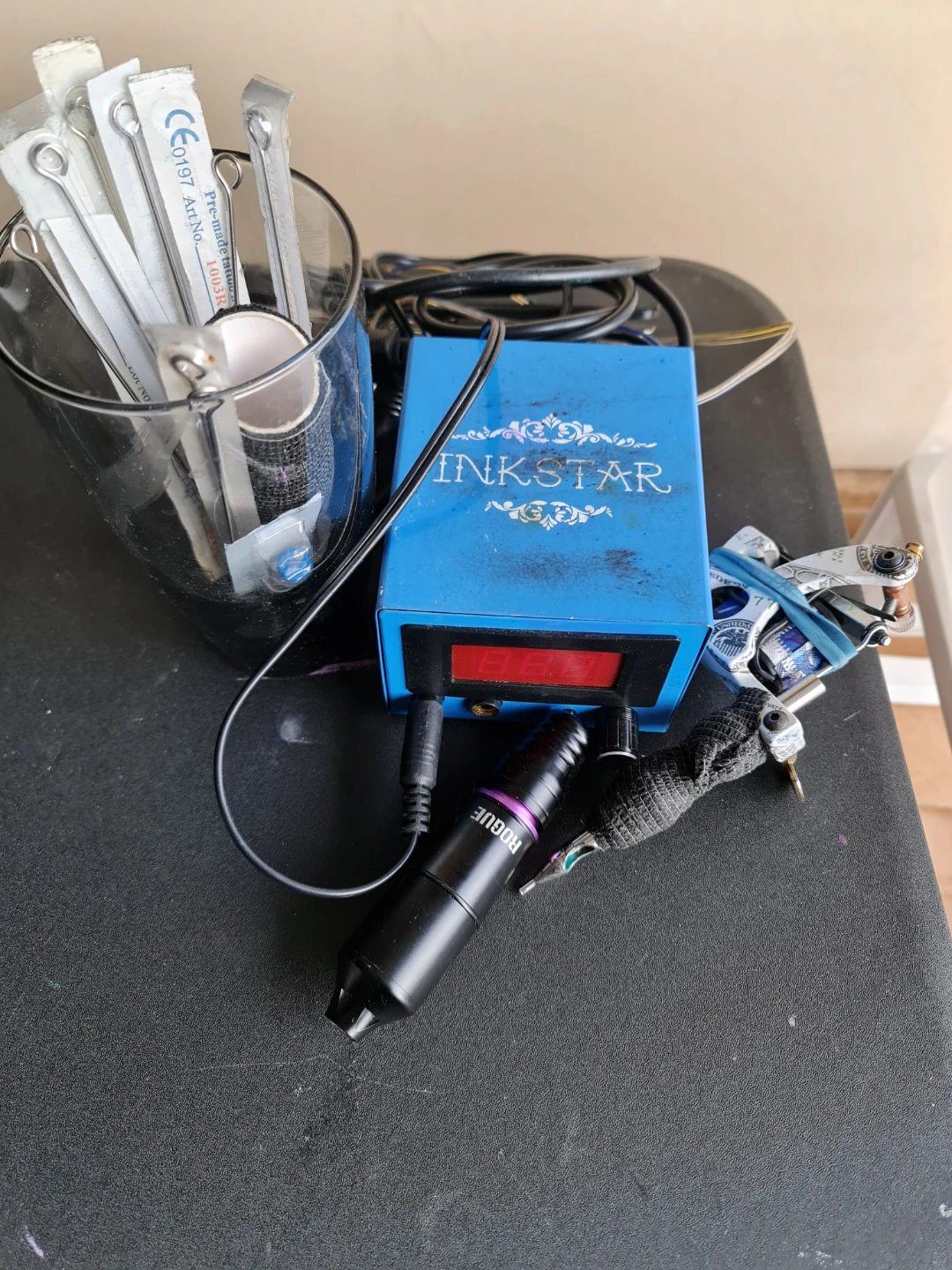 Inkstar Tattoo Machine Power Supply and Rogue Rotary Pen