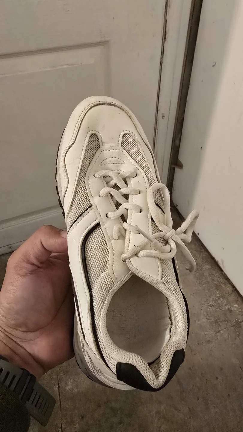 White/Black Athletic Shoes