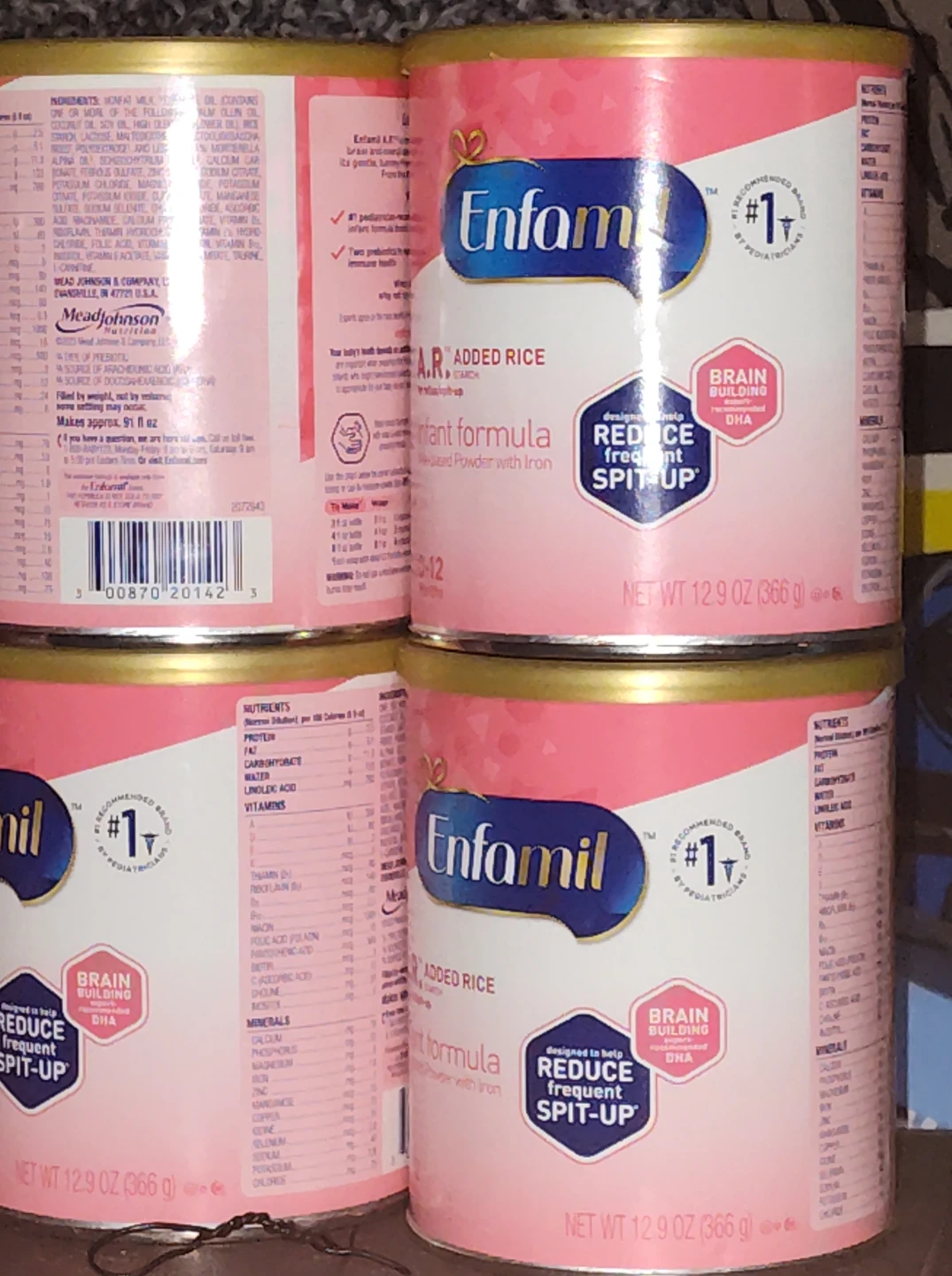 Enfamil AR Added Rice Infant Formula Powder 12.9 oz