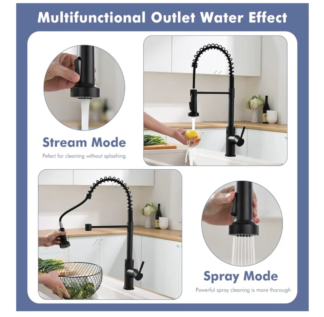 GIMILI Black Touchless Kitchen Faucet - photo 2