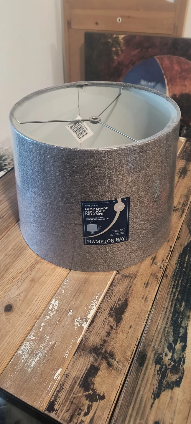 Hampton Bay Grey Lamp Shade