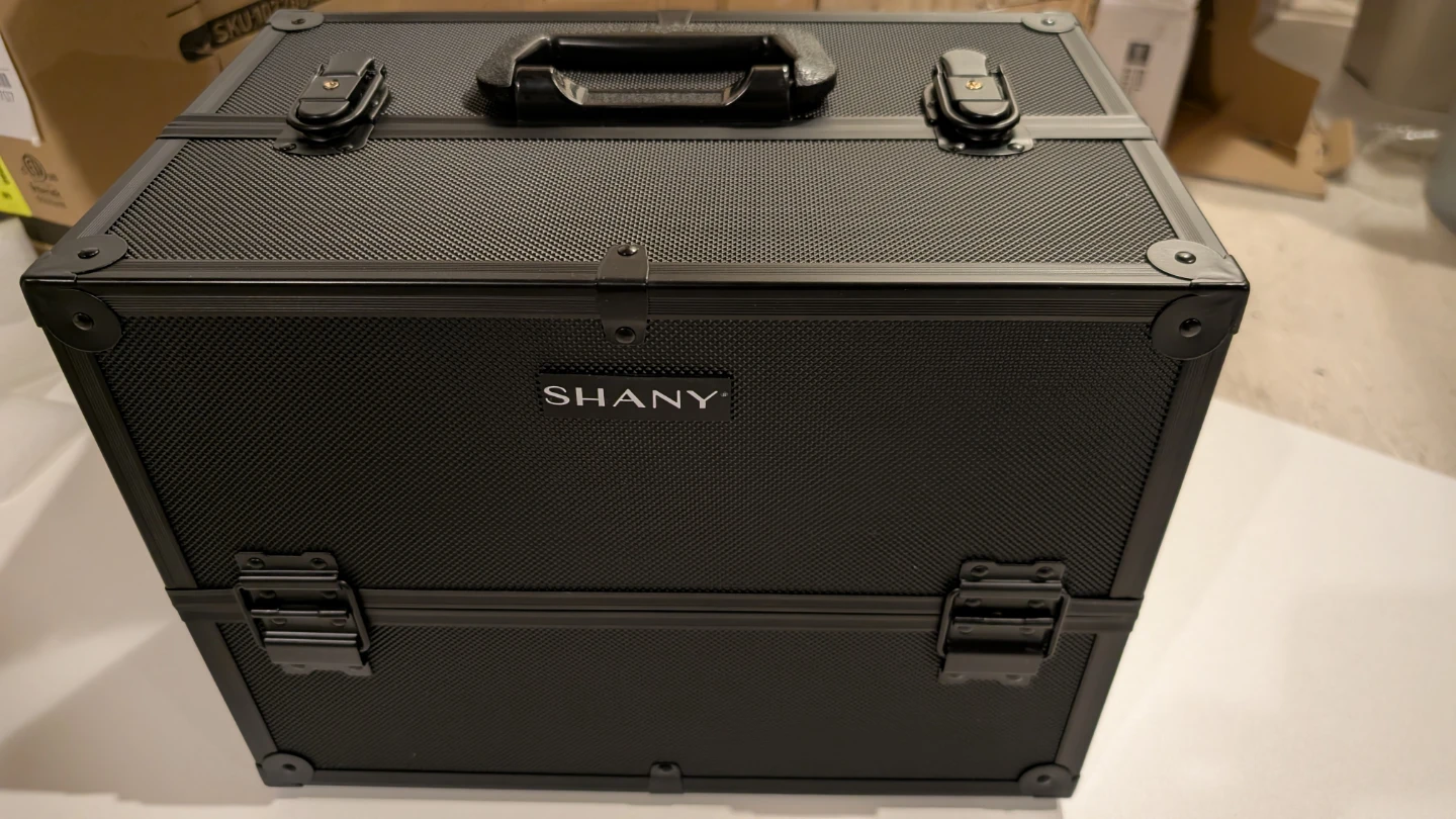SHANY Black Professional Makeup Train Case
