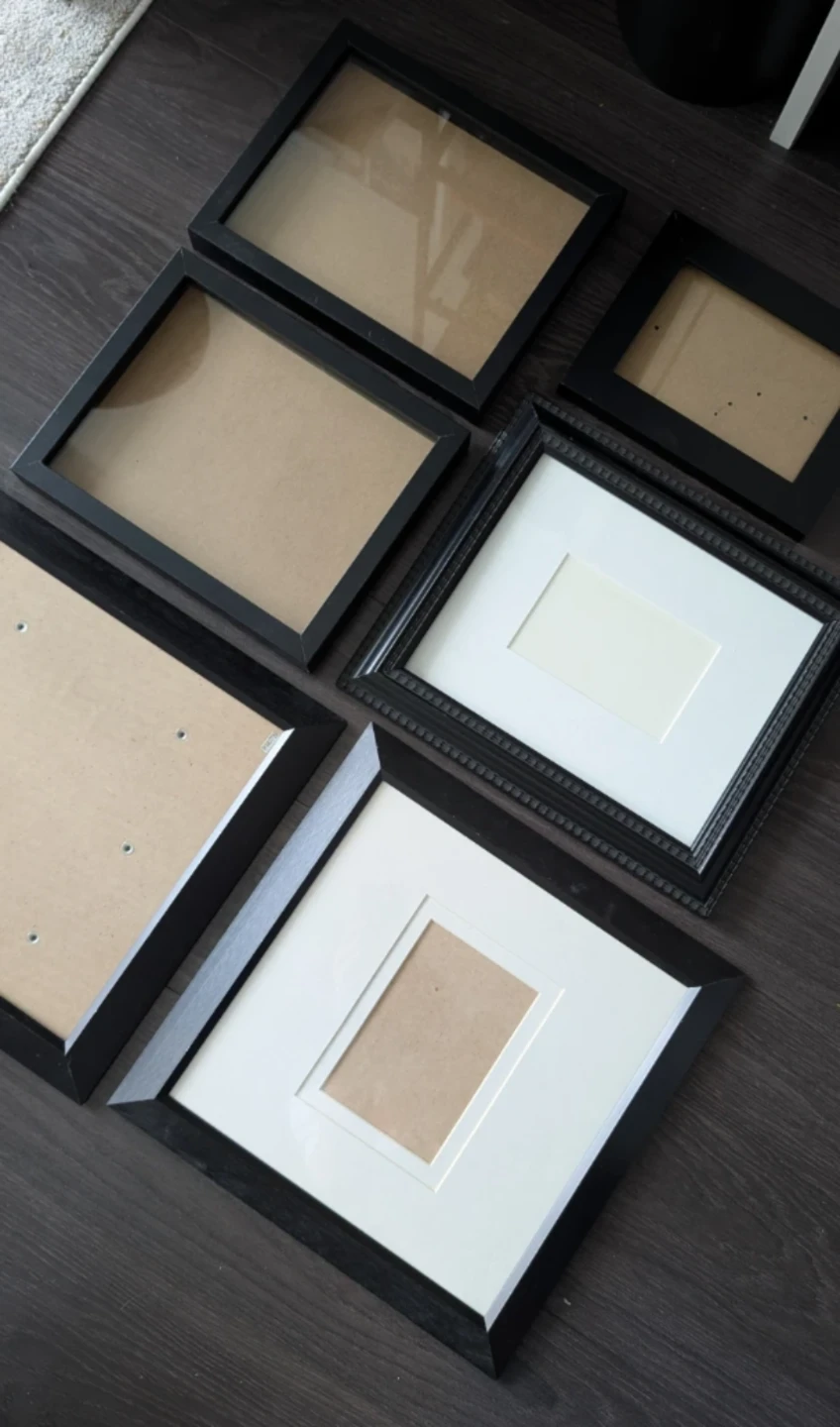 Assorted Black Picture Frames (price includes all 6) - photo 2