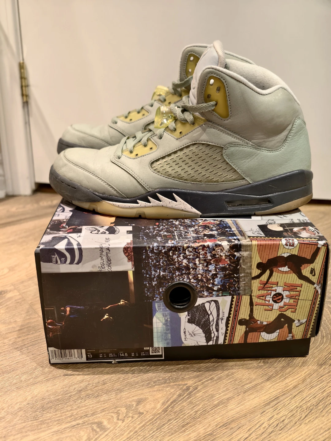 Air Jordan 5 Retro 'Jade Horizon' Sneakers Size 13 US Men's