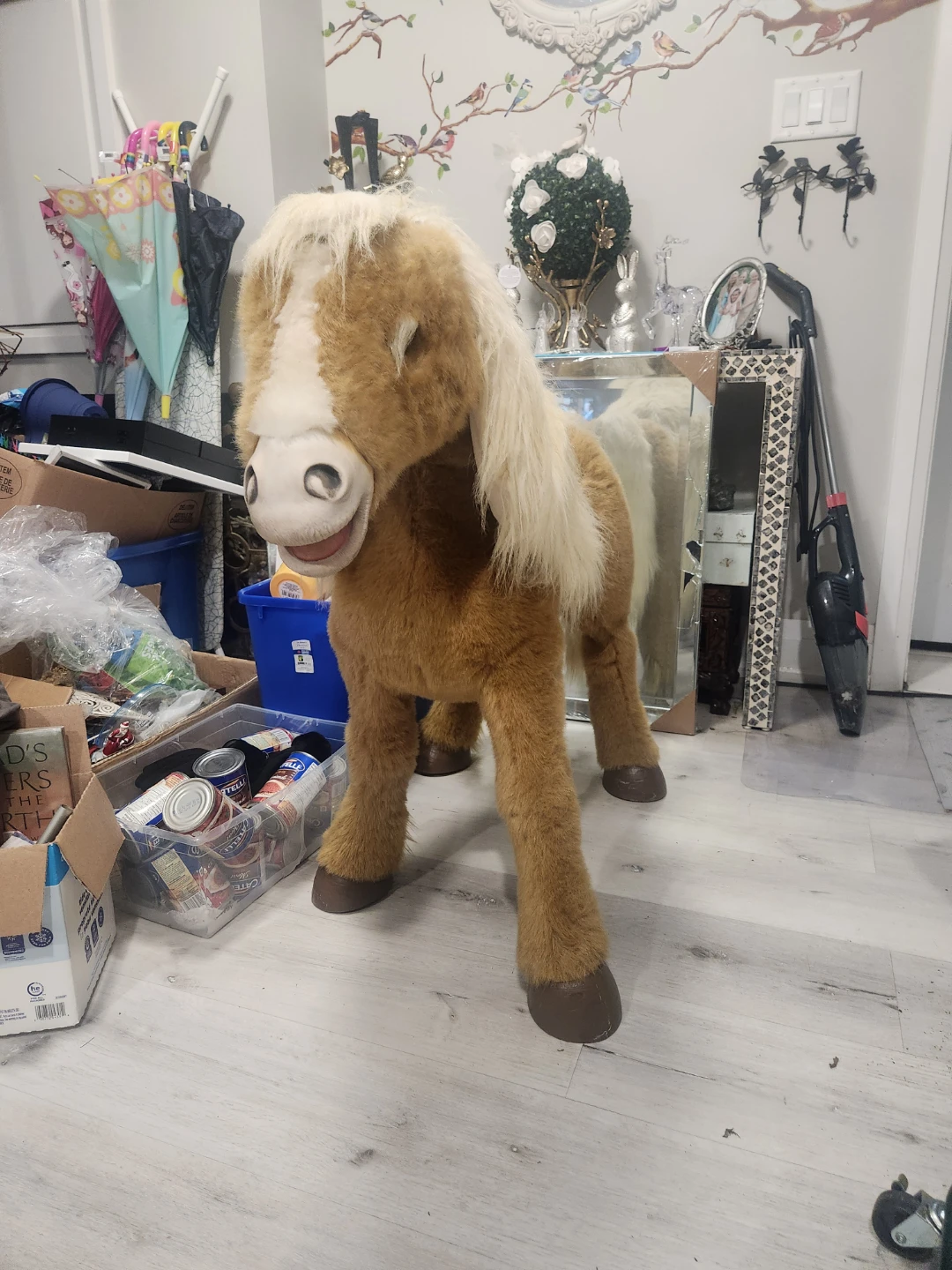 Plush Standing Pony Toy