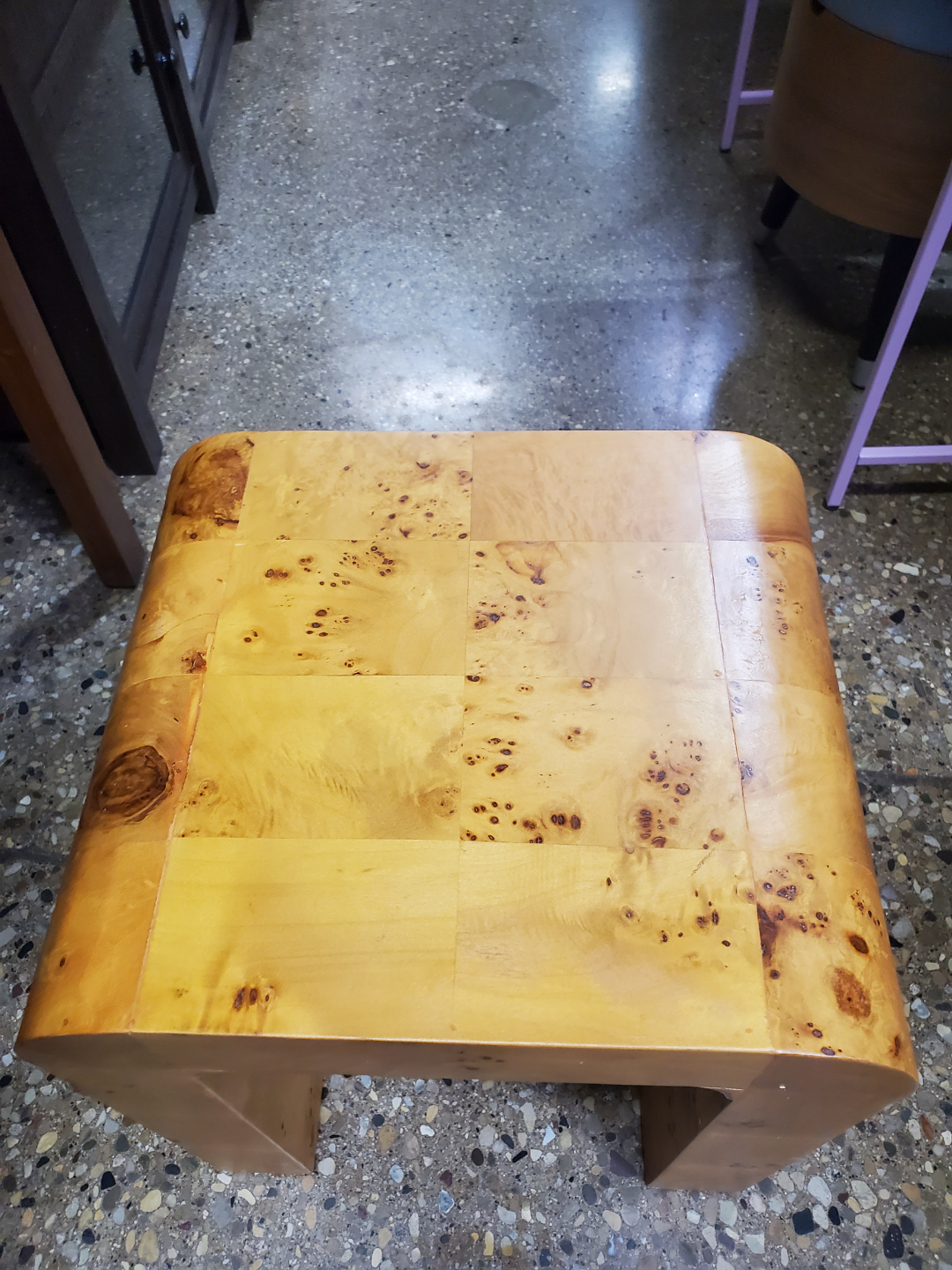 Burl Wood Waterfall End Table - photo 4