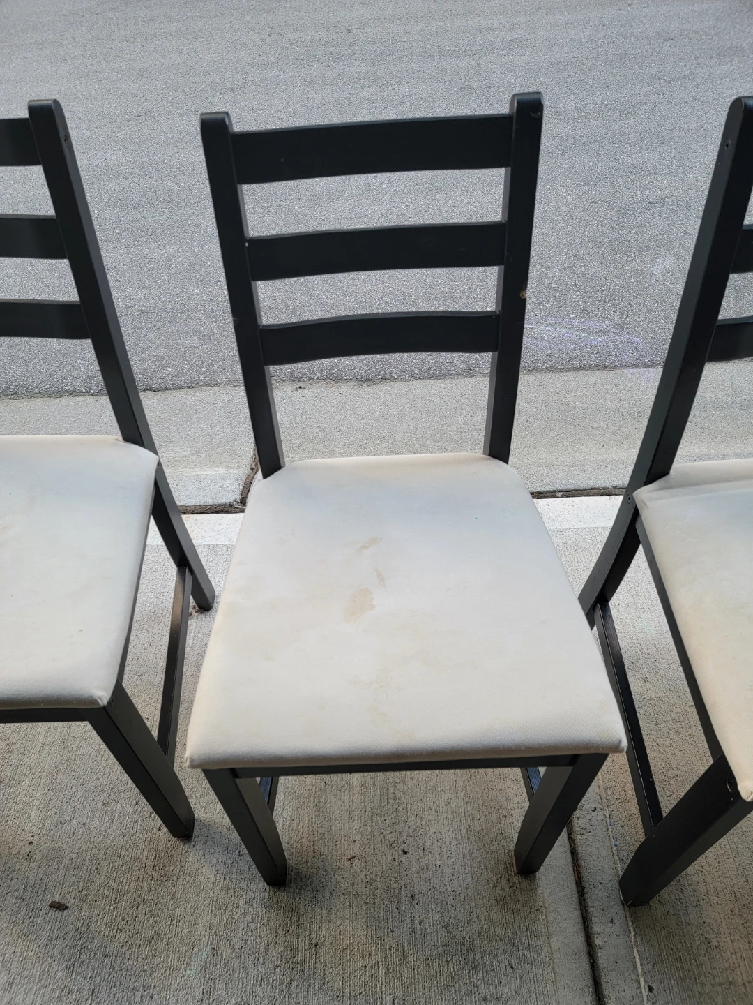 Set of 4 Black Dining Chairs - photo 4