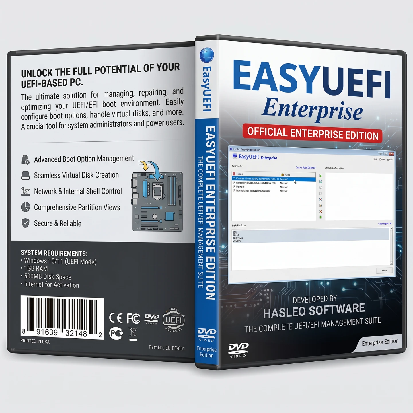 EasyUEFI Enterprise Edition Bootable DVD
