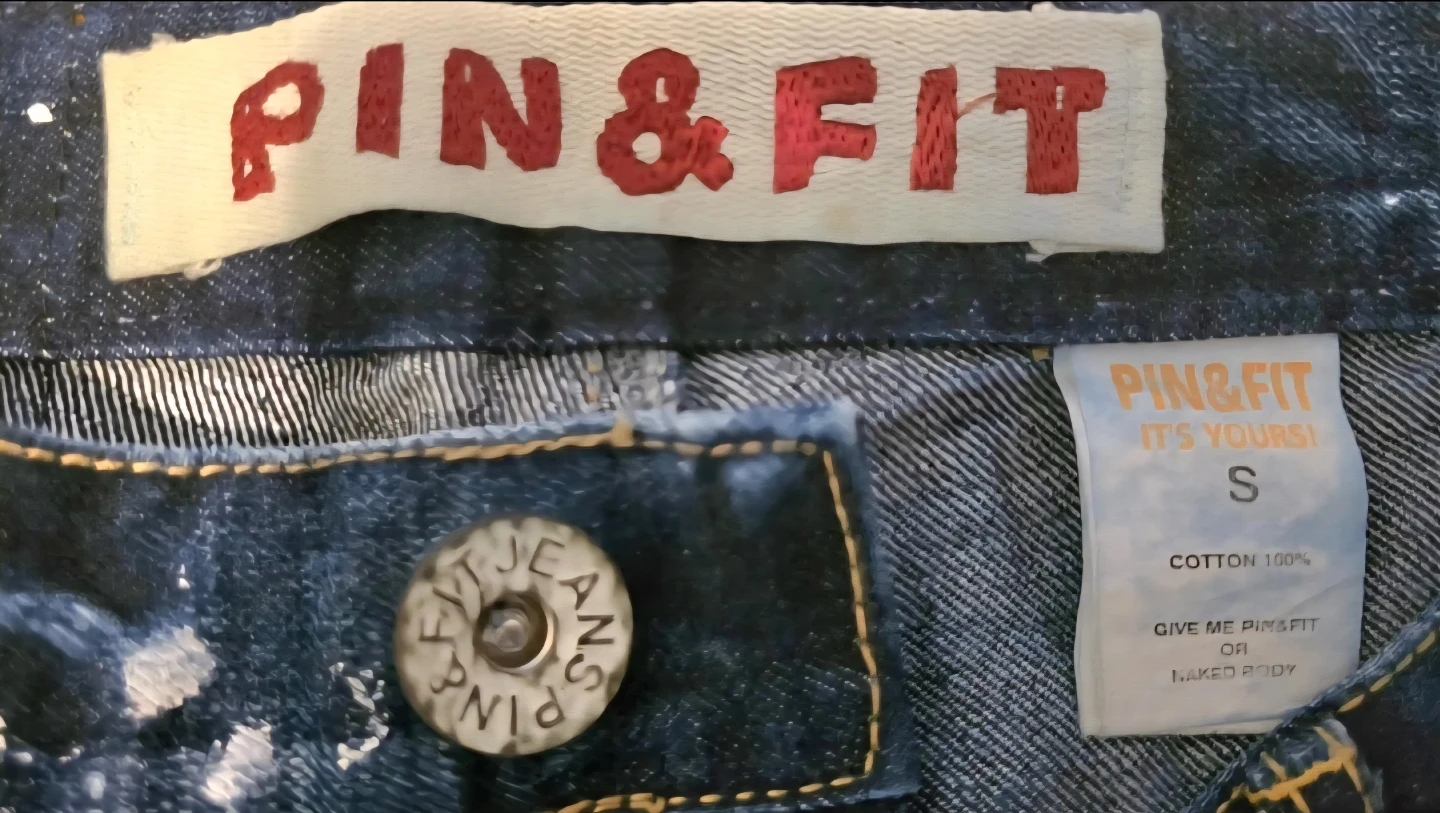 Unisex PIN&FIT Distressed Paint Splatter Jeans - Size S (28) - photo 3