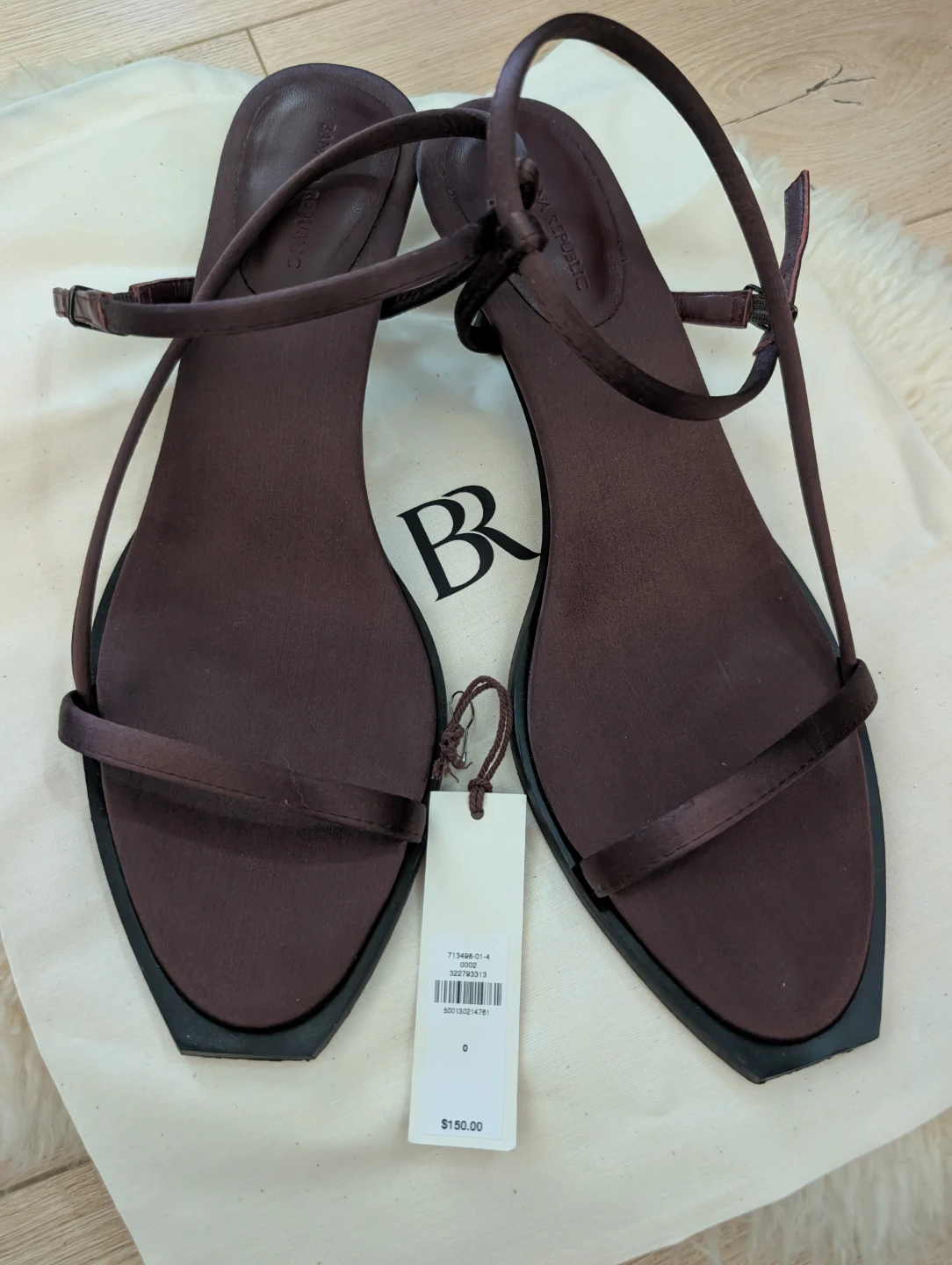 Banana Republic Women's Burgundy Heeled Sandals - Size 8.5 - photo 2