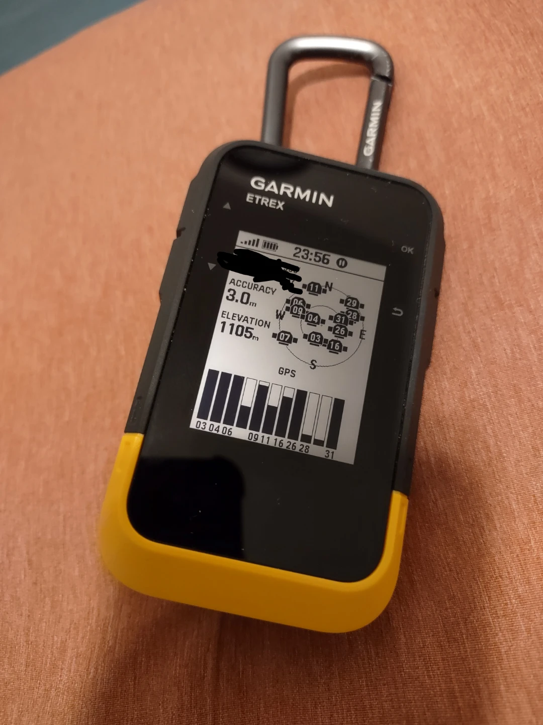 Garmin eTrex GPS Device with Carabiner Clip