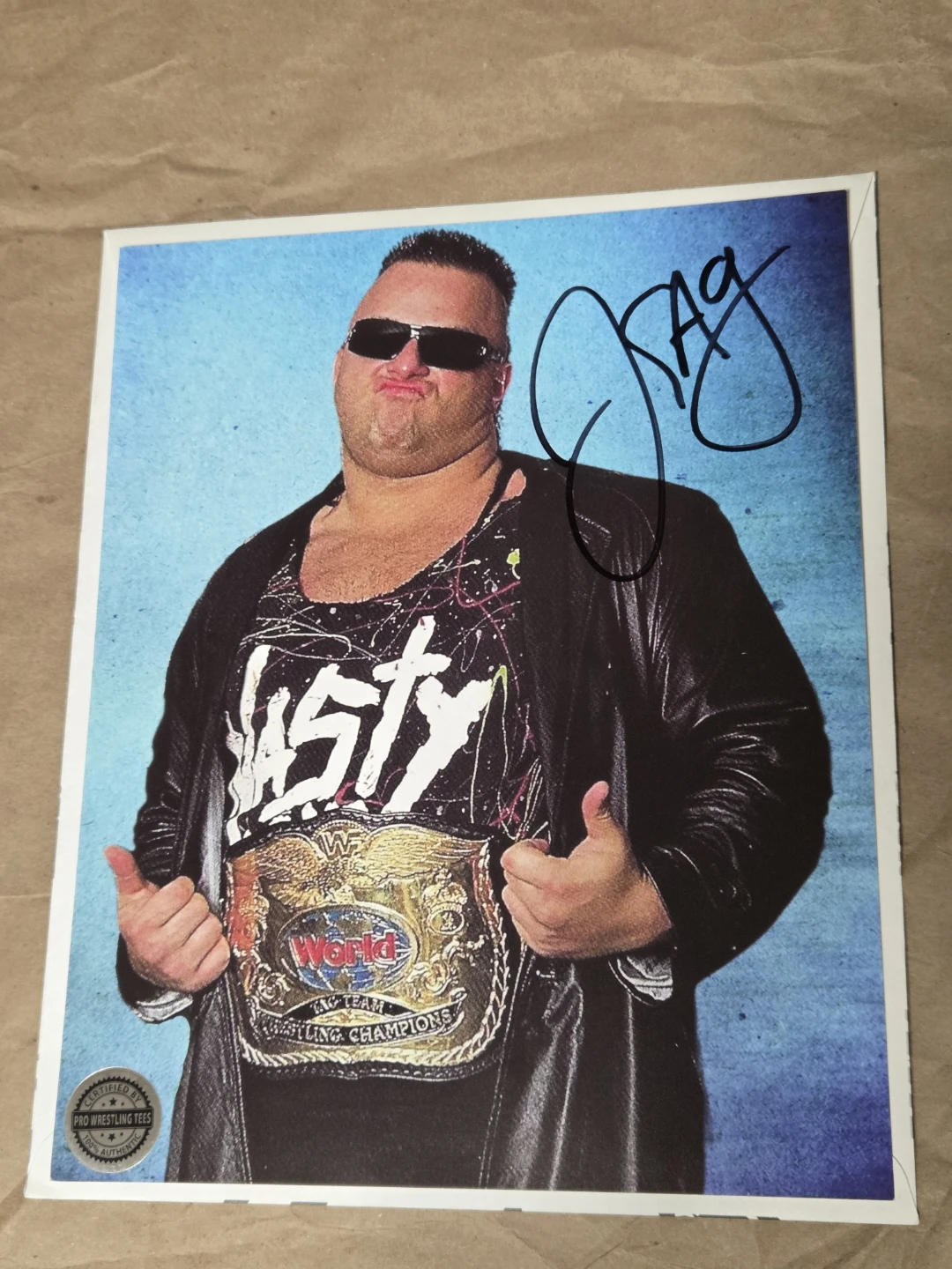 JERRY SAGS Auto 8x10 Photo The Nasty Boys WWE WWF WCW Autograph