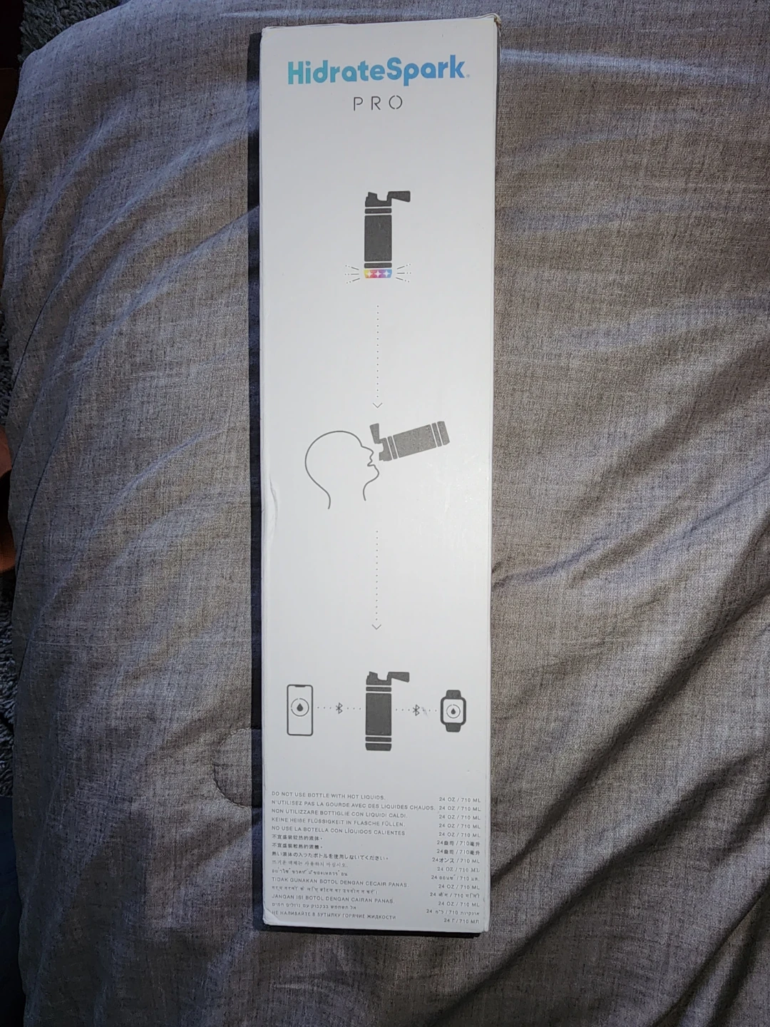 HidrateSpark PRO Smart Water Bottle - Blue - photo 3