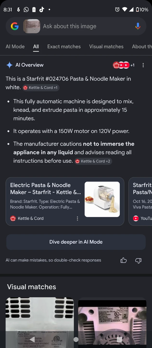 Starfrit Electric Pasta & Noodle Maker - White - photo 4