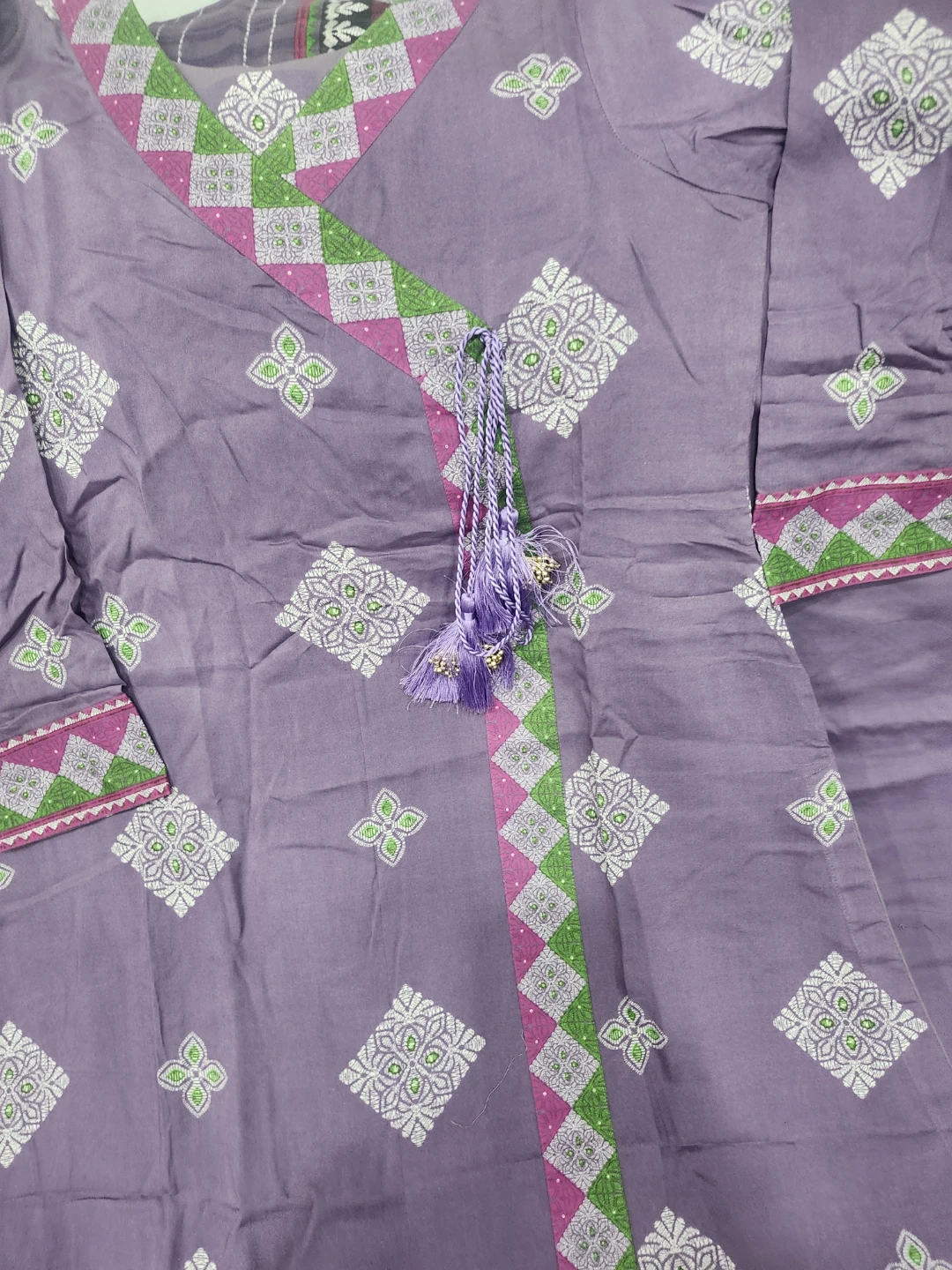 Purple Embroidered 3-Piece Suit - photo 3