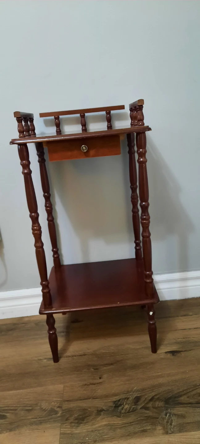 Wooden Side Table with Drawer