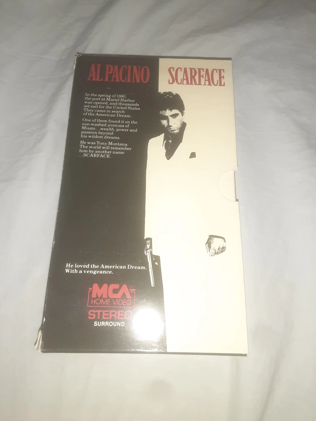 Scarface VHS Tape - MCA Home Video