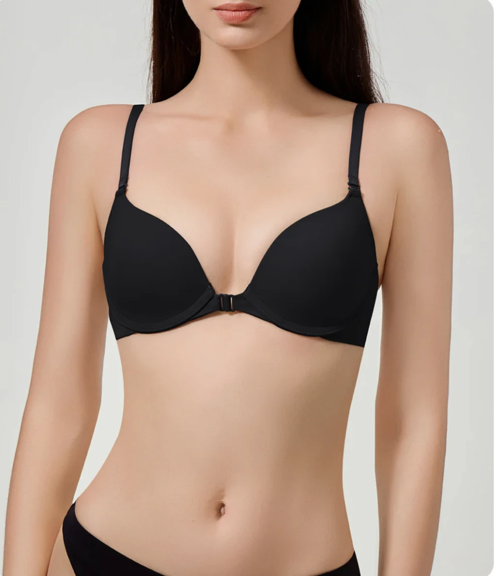 FitCherries 32B Bra: Anytime Seamless T-Shirt, Sleek Black