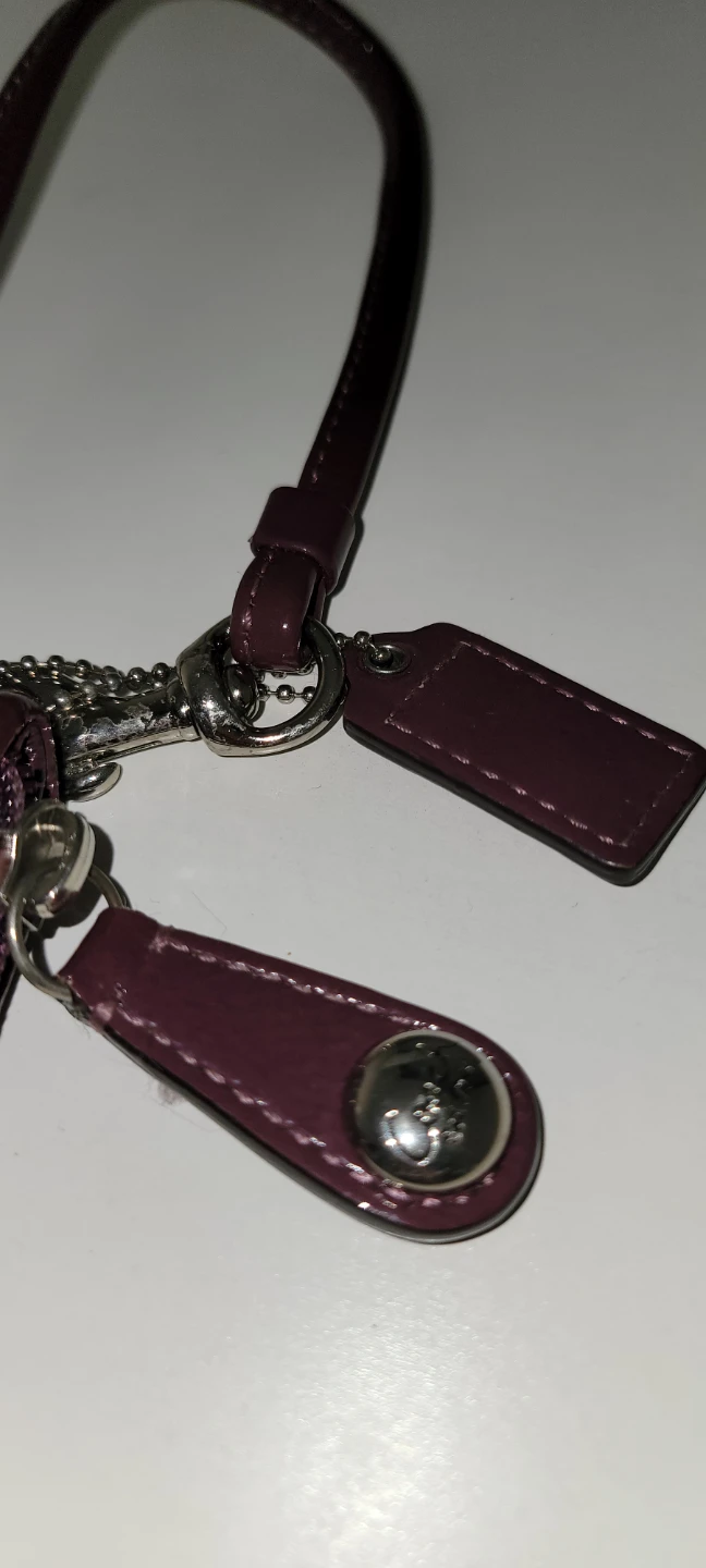 Coach Wristlet Purple Signature C Pouch - photo 5