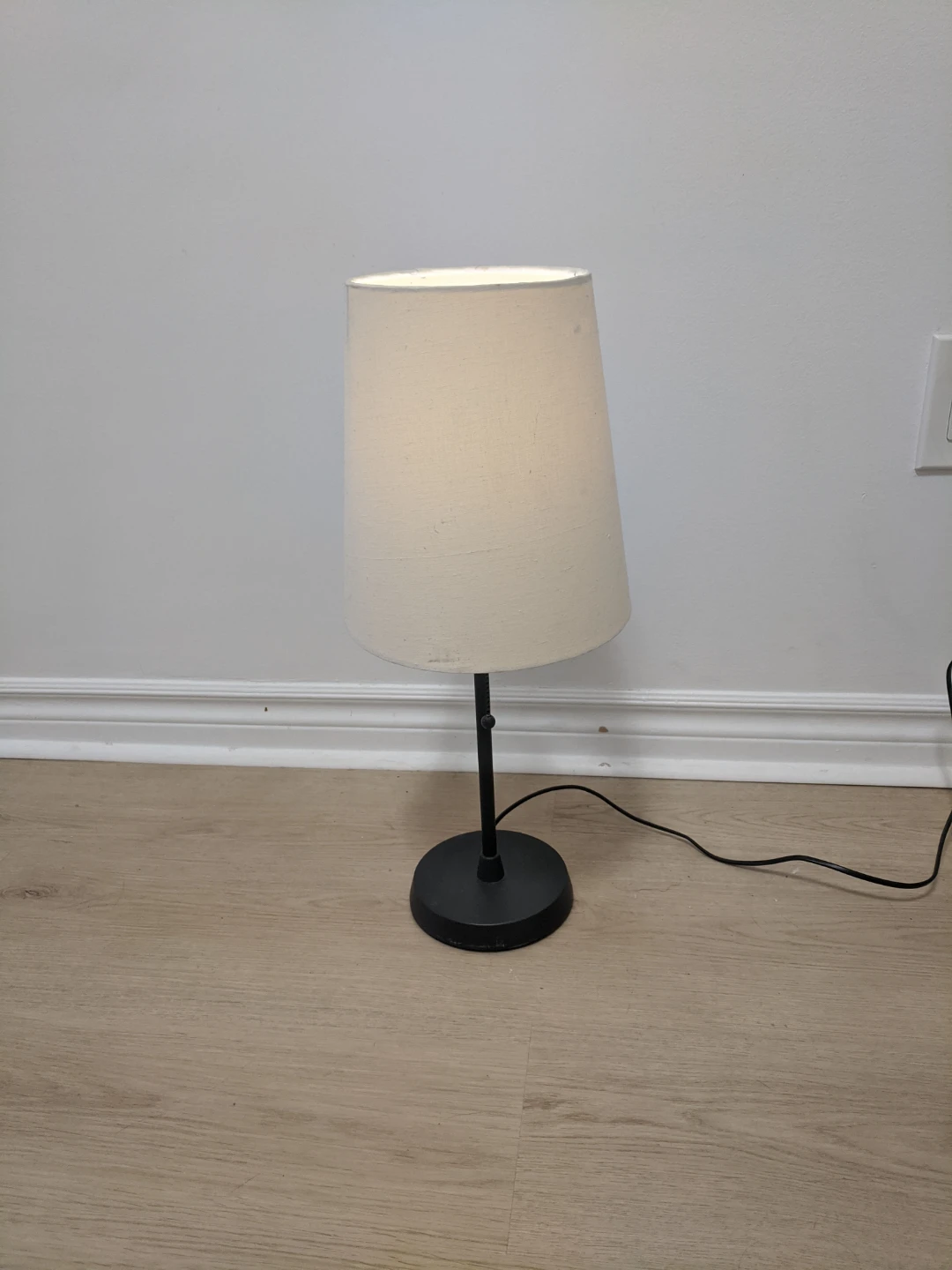 Table Lamp with Cream Shade