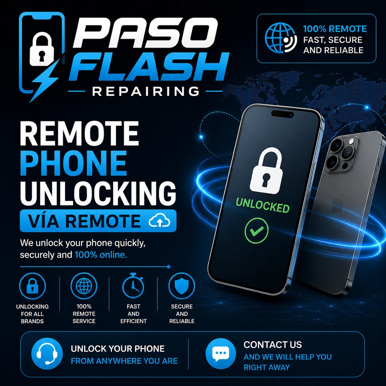 Paso Flash Remote Phone Unlocking Service