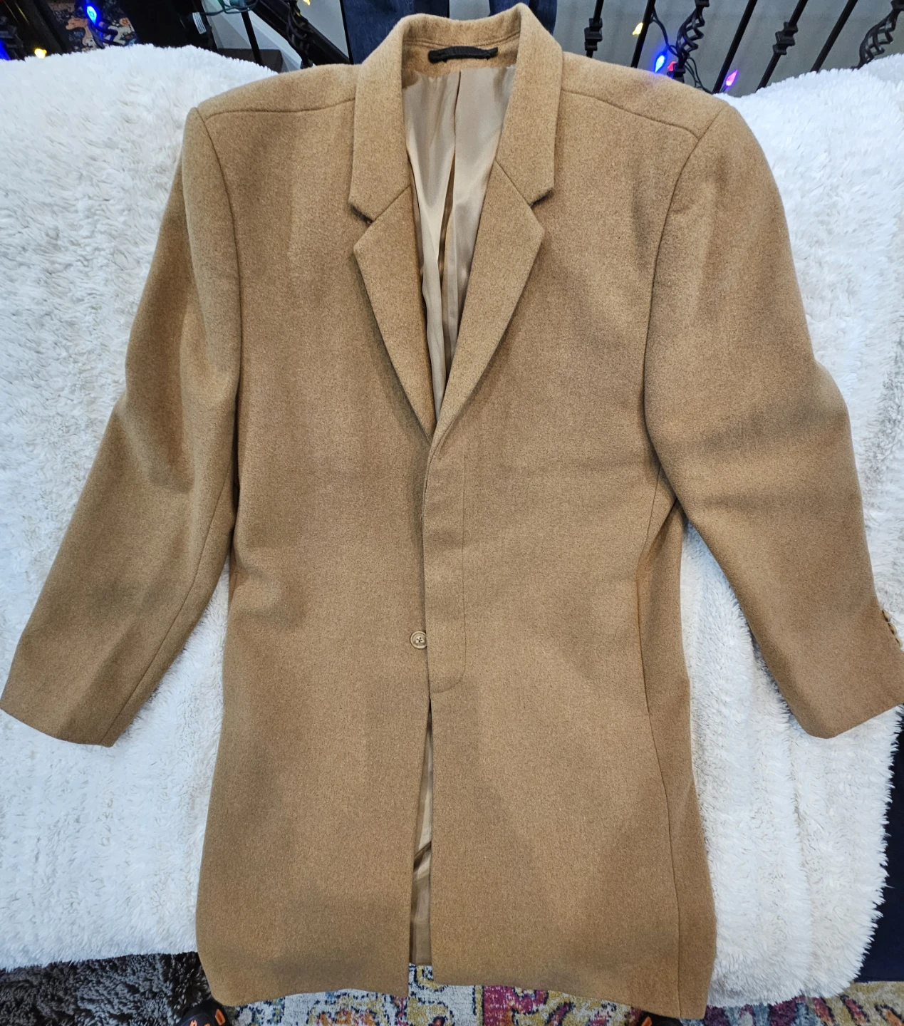 Camel Wool Blend Coat size M