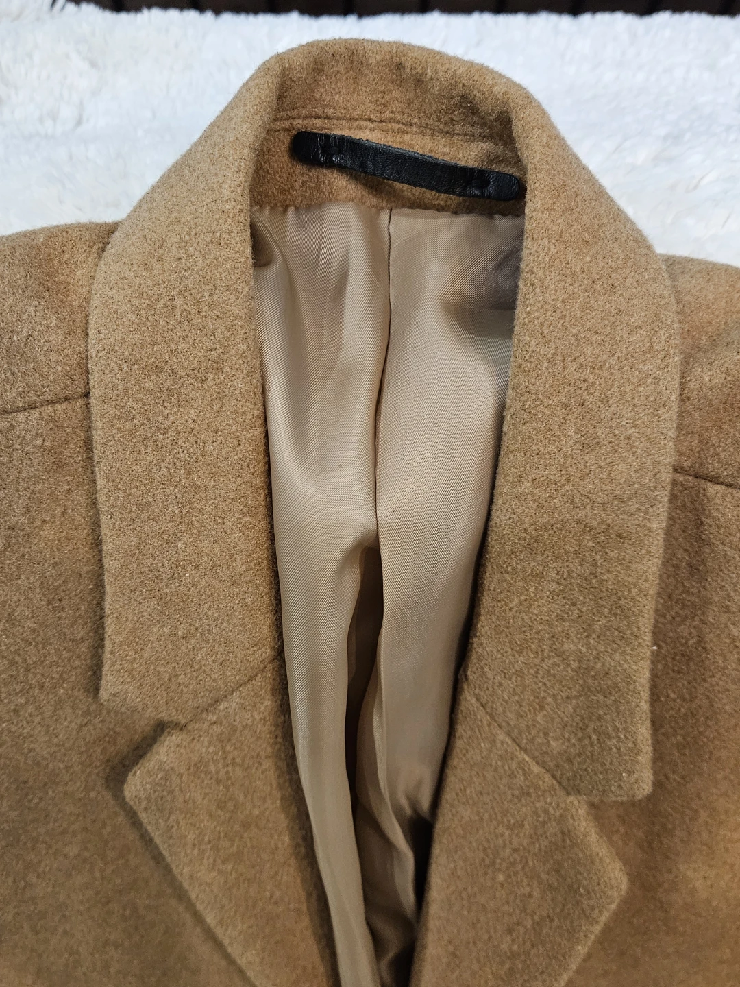 Camel Wool Blend Coat size M - photo 3