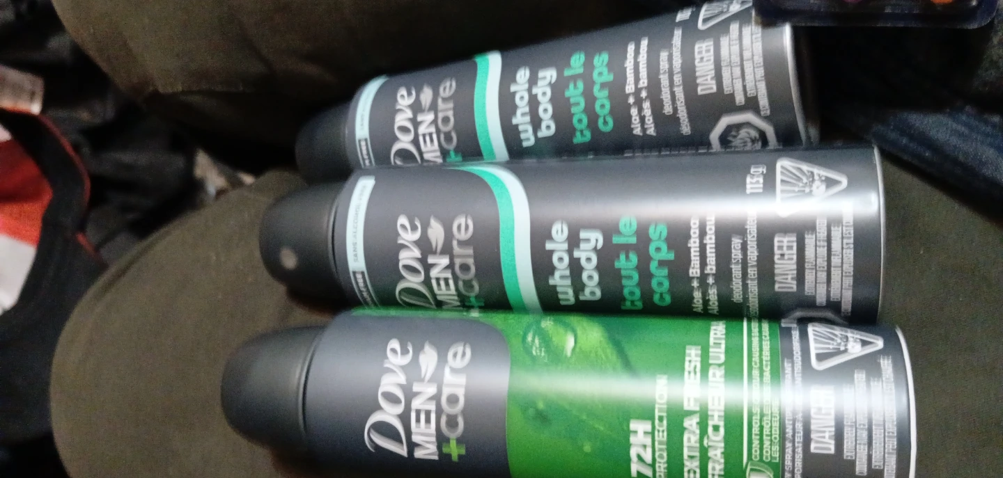 Dove Men + Care Whole Body Deodorant Spray (3 Pack)